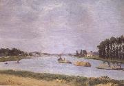 Francisco Oller y Cestero Banks of the Seine (mk06) painting